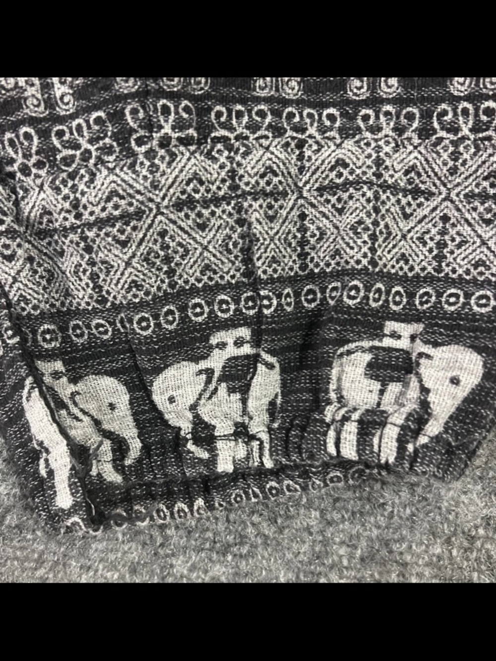 Elephant Print Harem Pants Boho Festival Drop Crotch Hippie Yoga Lounge OS - Picture 2 of 10